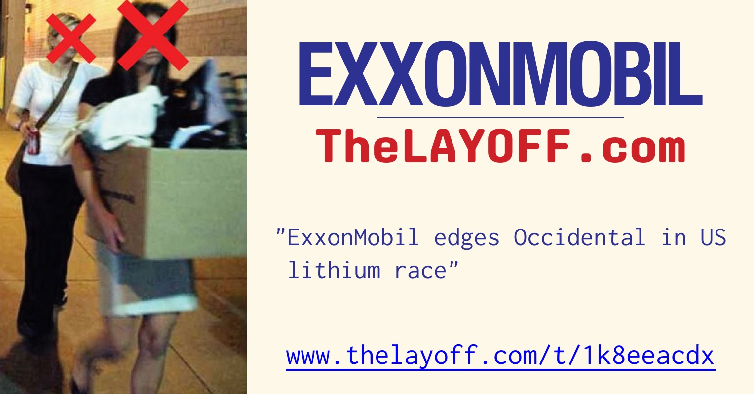 ExxonMobil edges Occidental in US lithium race - post regarding ...