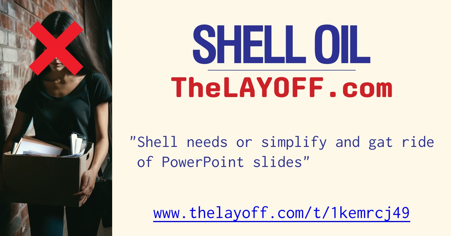 Shell Needs Shell needs or simplify and gat ride of PowerPoint slides - post ...
