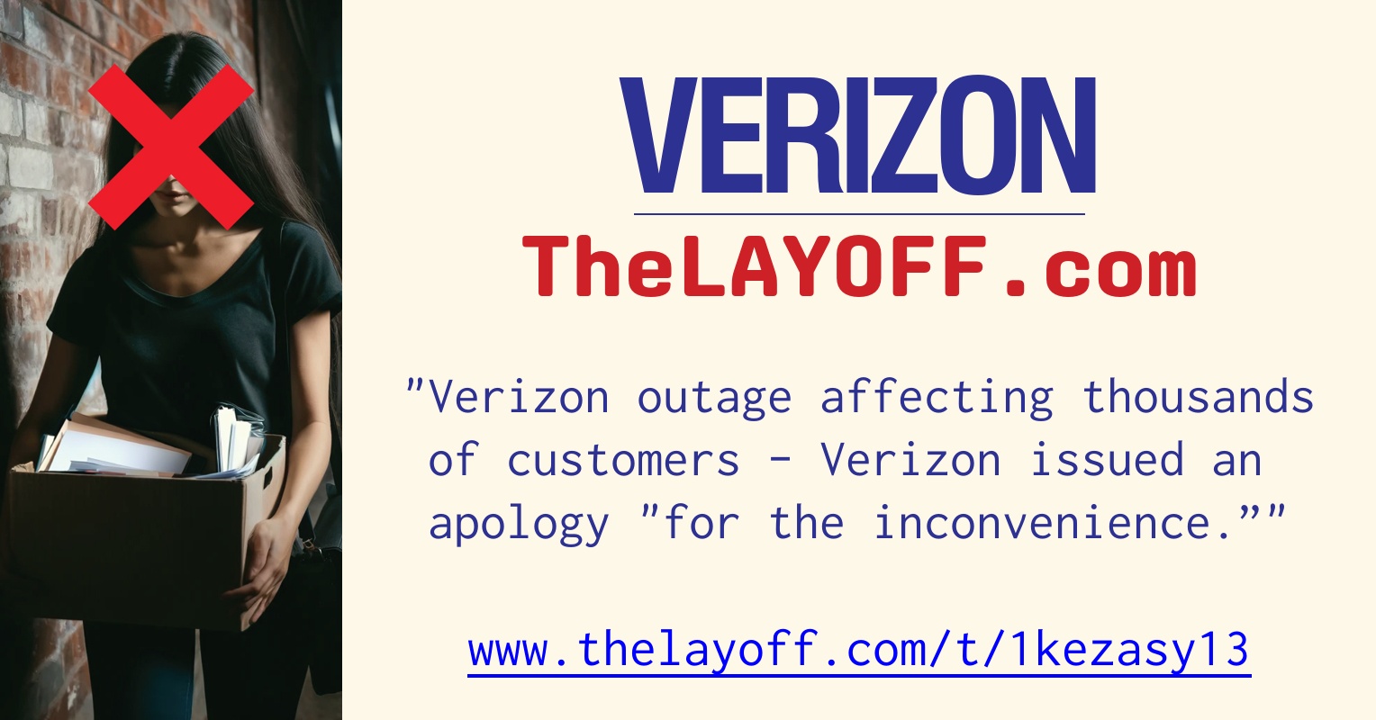 Verizon outage affecting thousands of customers - Verizon issued an ...