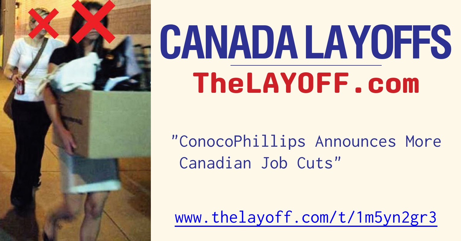 Canada Post Rts ConocoPhillips Announces More Canadian Job Cuts - post regarding Canada ...