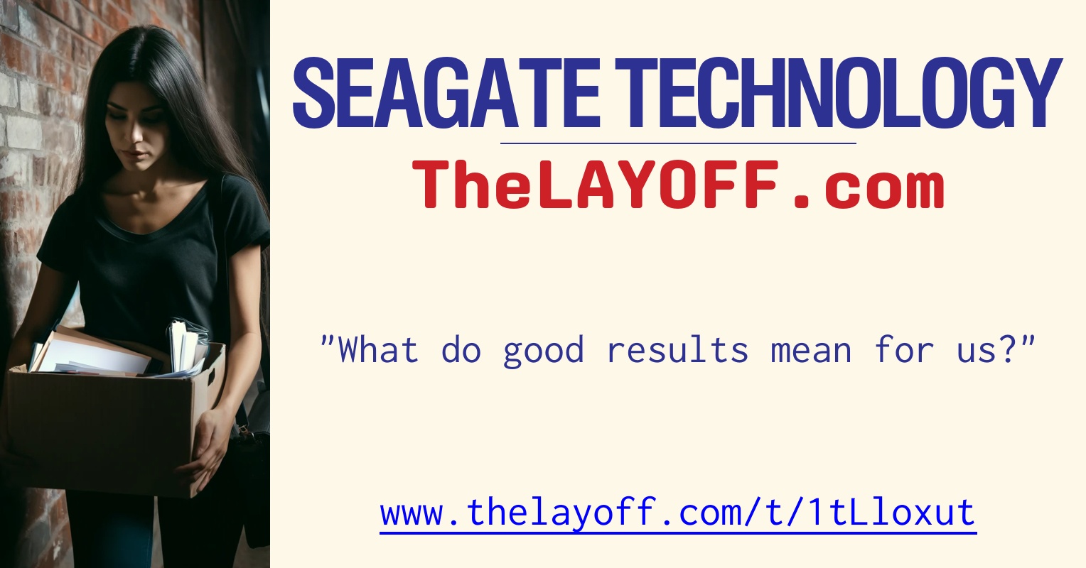 What do good results mean for us? post regarding Seagate Technology